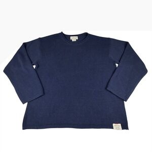 DENIM & SUPPLY RALPH LAUREN Men Navy Blue Knit Crewneck Pullover Sweater XL